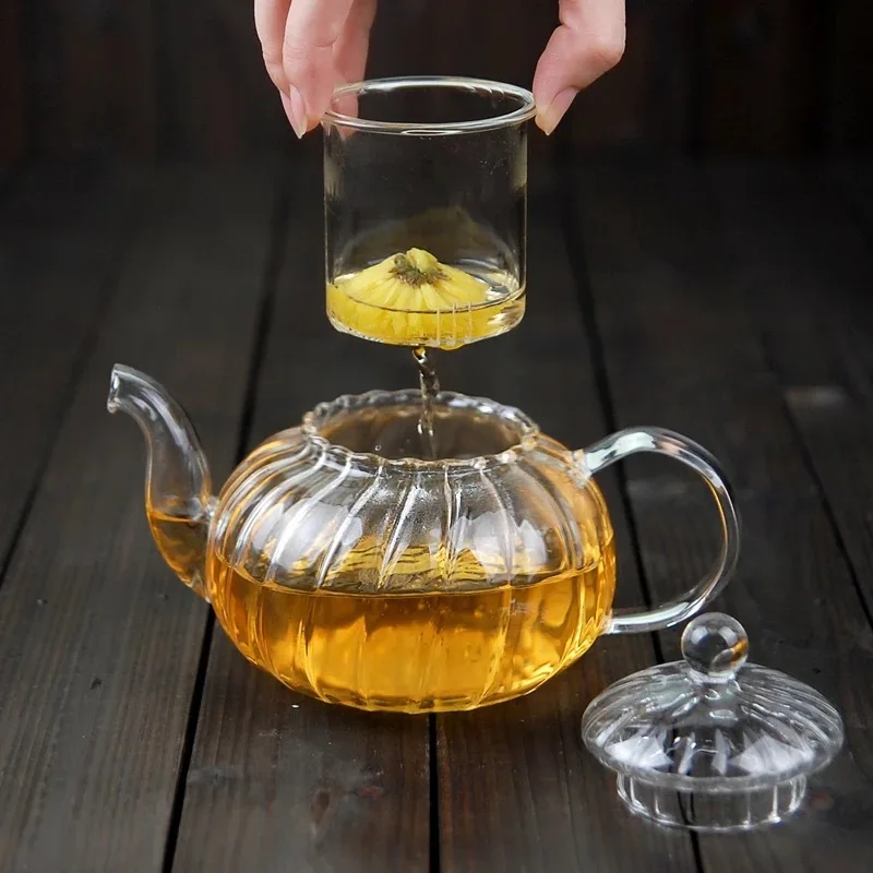 Чайник стеклянный в полоску, в – обзор и цена Herbal Tea